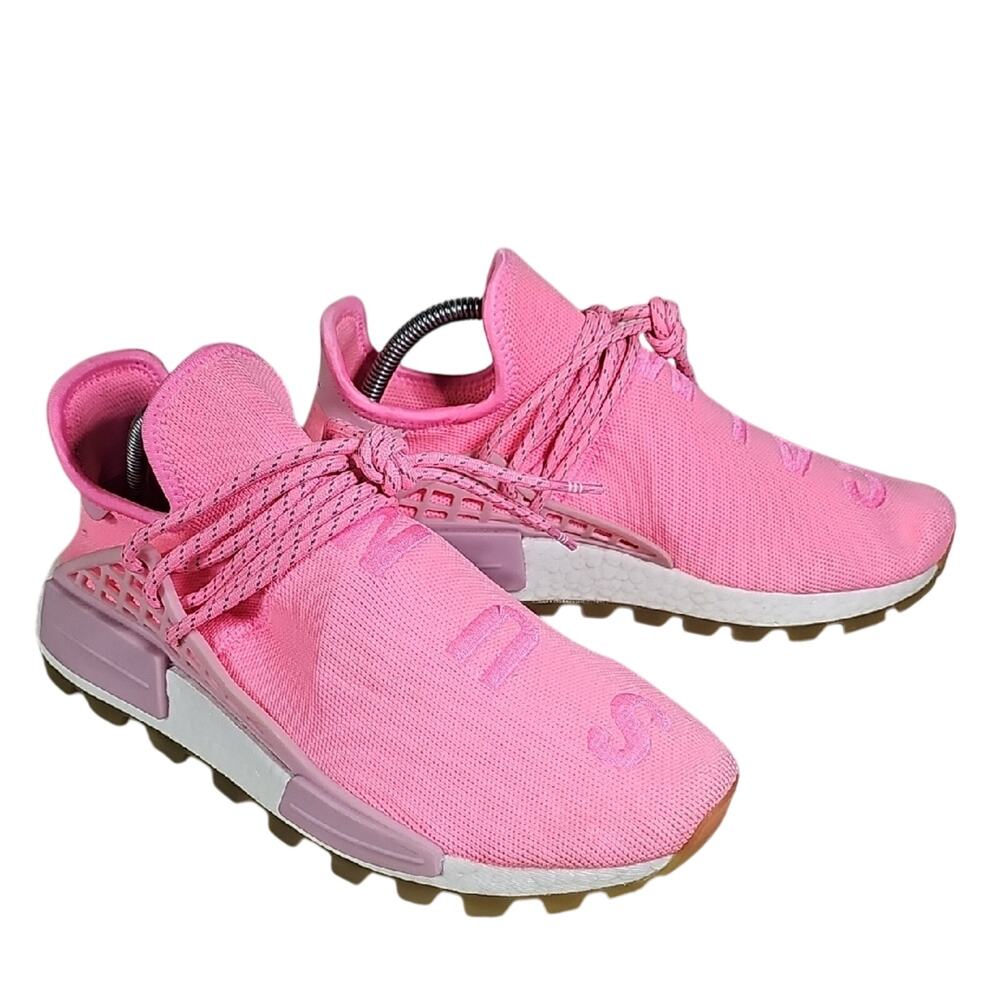 Adidas Pharrell X NMD Human Race Trail Sun Calm Pink Sneakers Mens Size 8.5